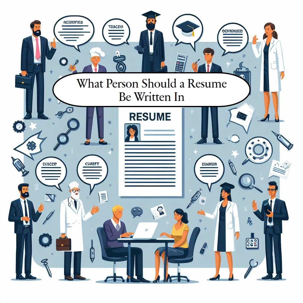 What person should a resume be written in