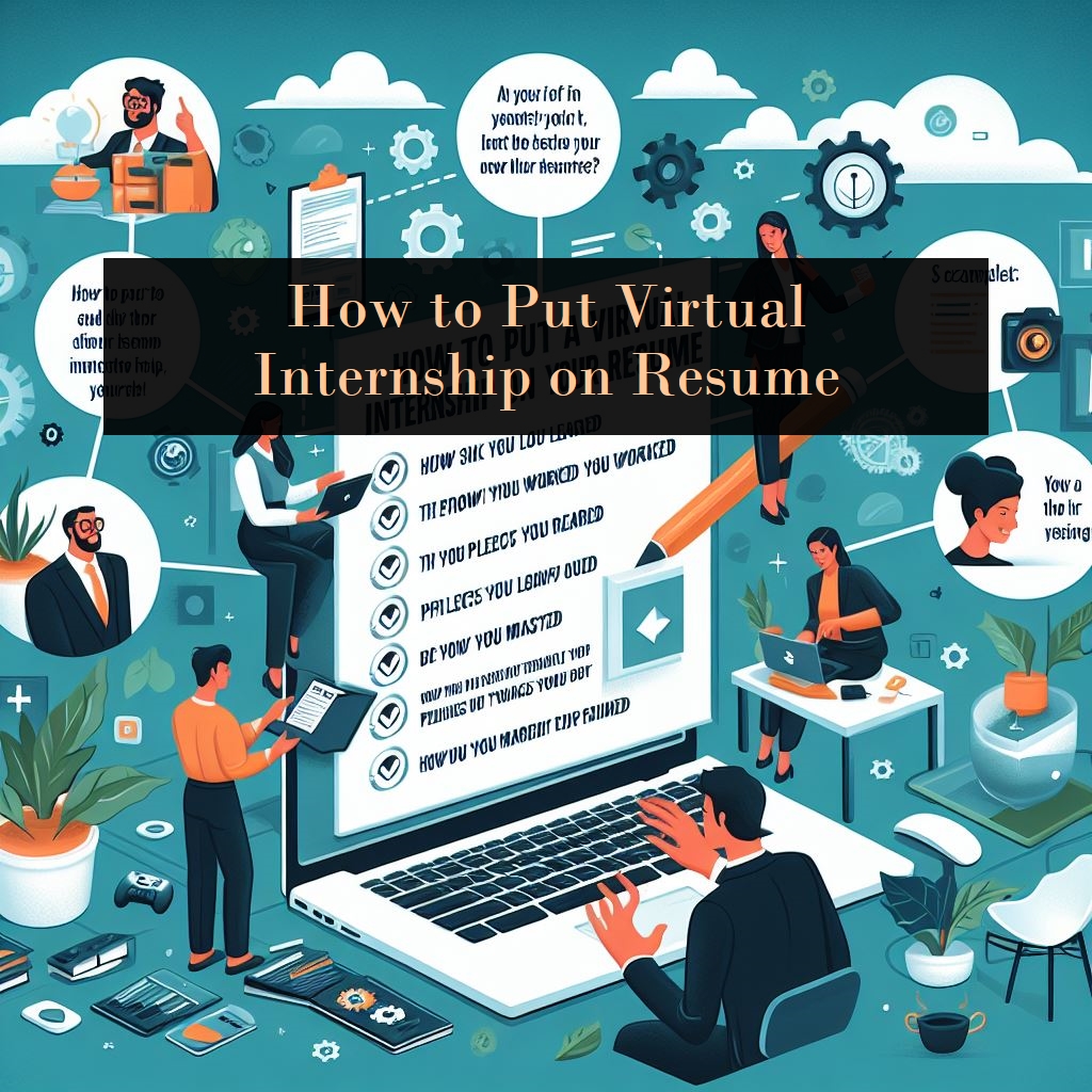 how to put virtual internship on resume