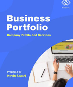 Career Portfolio Title Page Template Pdf Sample