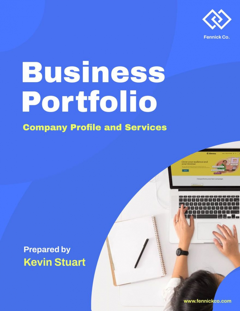 Career Portfolio Title Page Template Pdf Sample