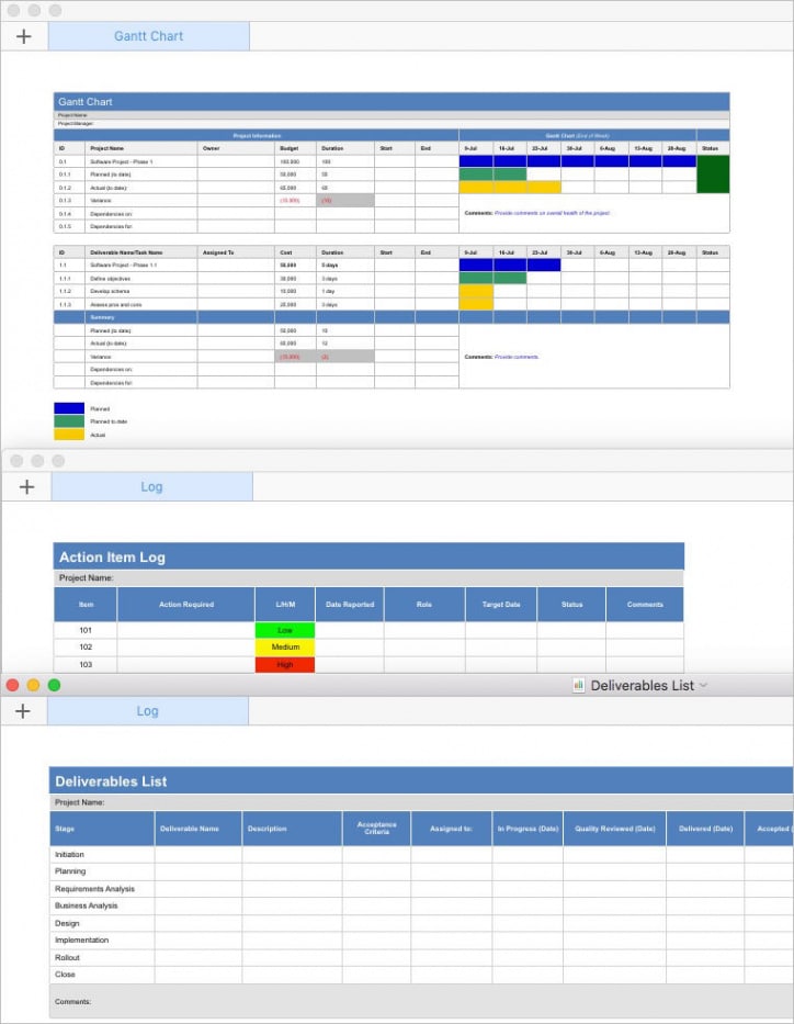 Custom Apple Numbers Investment Portfolio Template