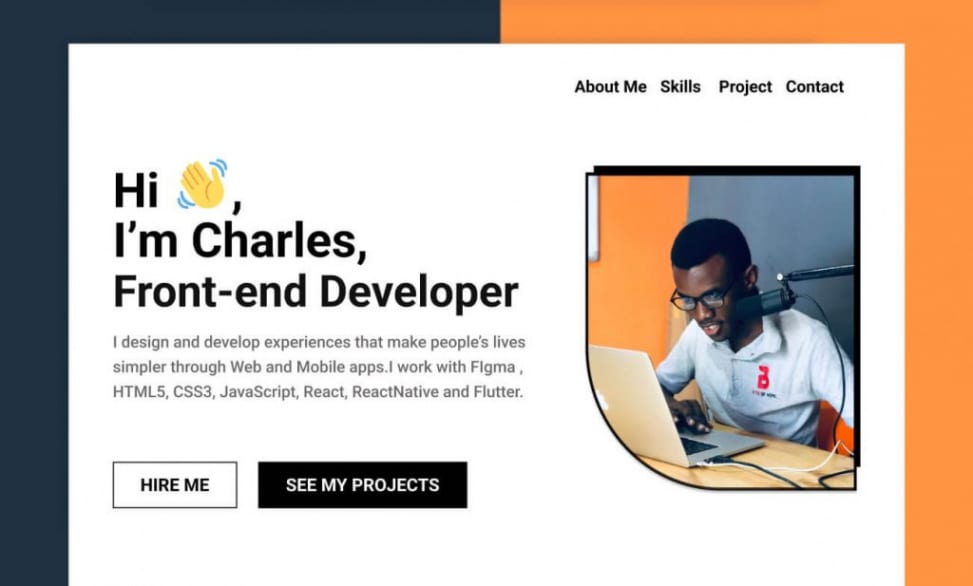 Custom Software Engineer Portfolio Website Template Doc Example