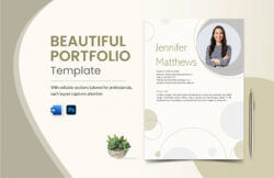 Digital Portfolio Template For Students Doc Example