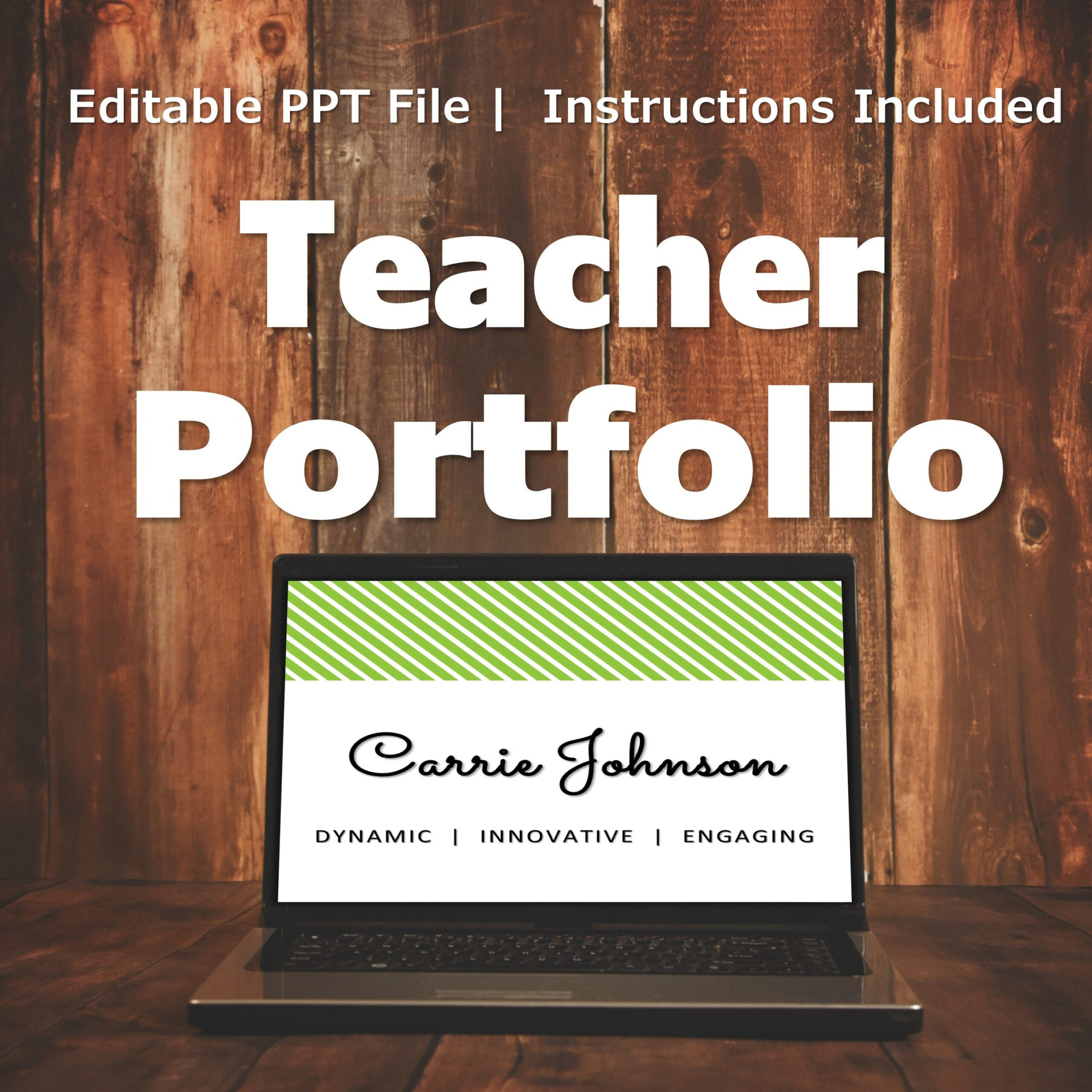 Editable Online Teaching Portfolio Template Doc Sample