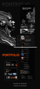 Free  3D Artist Portfolio Template  Sample