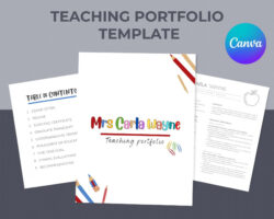 Free Custom Digital Portfolio Template For Students Doc