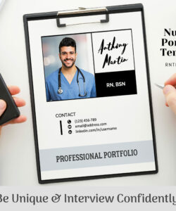 Free Custom Nursing Student Portfolio Template  Sample