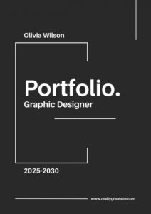 Free Editable Black And White Portfolio Template Excel