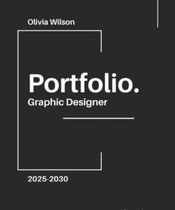 Free Editable Black And White Portfolio Template Excel