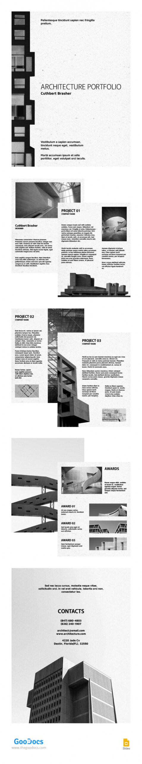 Free Editable Black And White Teaching Portfolio Template Doc Example