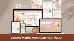 Free Editable Social Media Manager Portfolio Template Doc Example