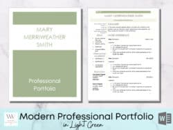 Free Printable All About Me Portfolio Template Doc Sample