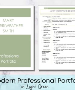 Free Printable All About Me Portfolio Template Doc Sample