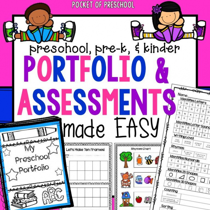 Free Printable Middle School Student Portfolio Template  Sample