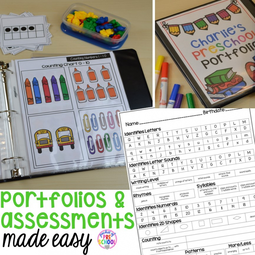 Free Printable Preschool Teacher Portfolio Template  Sample