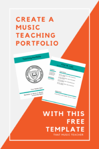 Graduate Teacher Portfolio Template Excel