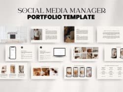 Printable Social Media Manager Portfolio Template Pdf Example