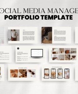 Printable Social Media Manager Portfolio Template Pdf Example