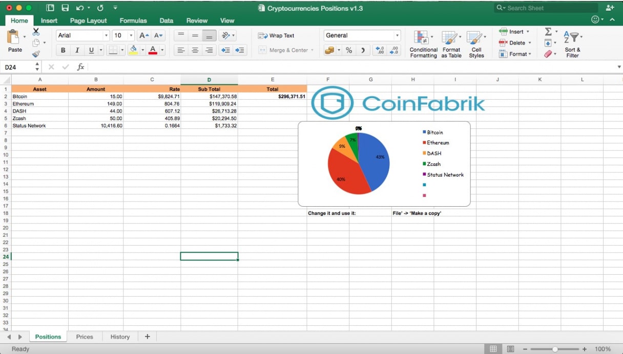 Free Editable Crypto Portfolio Tracker Template Doc