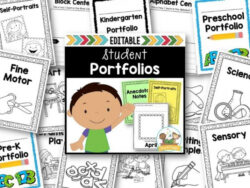 Free Editable Elementary Student Portfolio Templates  Sample