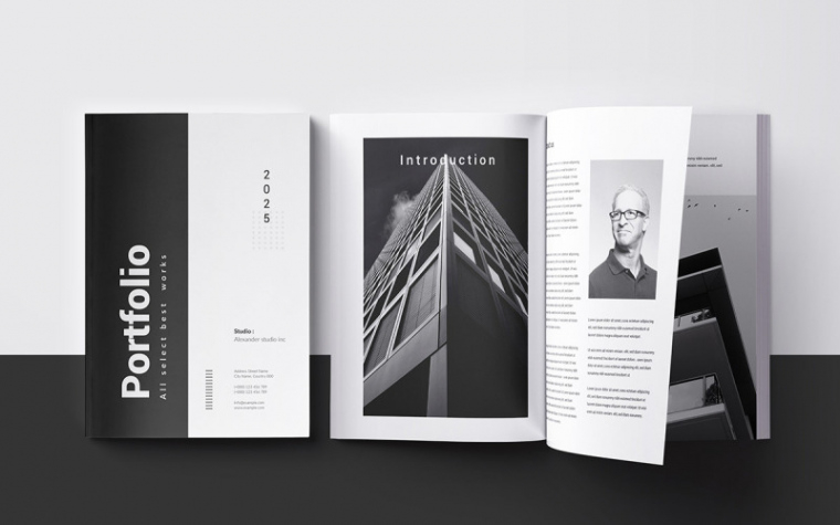 Free  Minimalist Architecture Portfolio Template