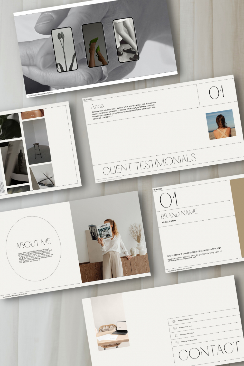 Free Printable Media Coordinator Portfolio Template  Example