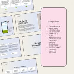 Media Coordinator Portfolio Template Pdf Sample