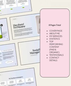 Media Coordinator Portfolio Template Pdf Sample