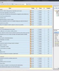 Printable Project Portfolio Management Process Template Excel Example