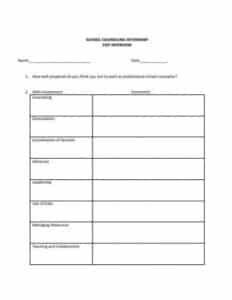 5 internship exit interview templates in pdf student exit interview template pdf