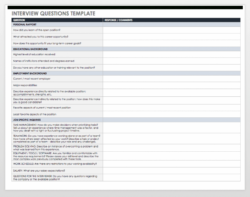 free interview templates and scorecards  smartsheet interview guide for qualitative research template sample