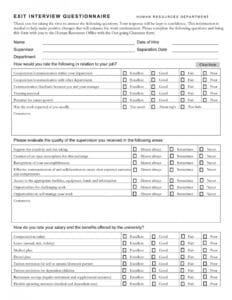 free printable exit interview templates word pdf excel student exit interview template doc