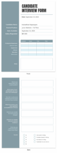 printable interview form for candidates infographic template  venngage interview questions to ask candidates template excel