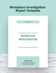 sample workplace investigation report template in word pages google docs employee relations investigation interview template sample