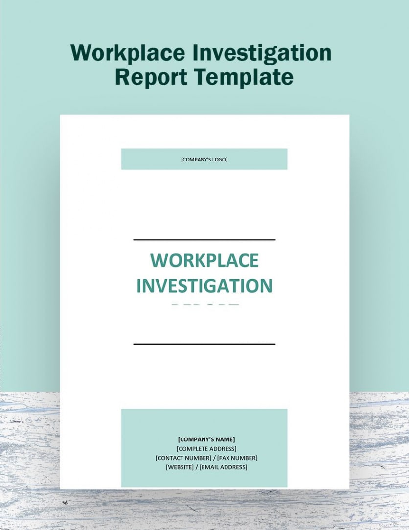 sample workplace investigation report template in word pages google docs employee relations investigation interview template sample