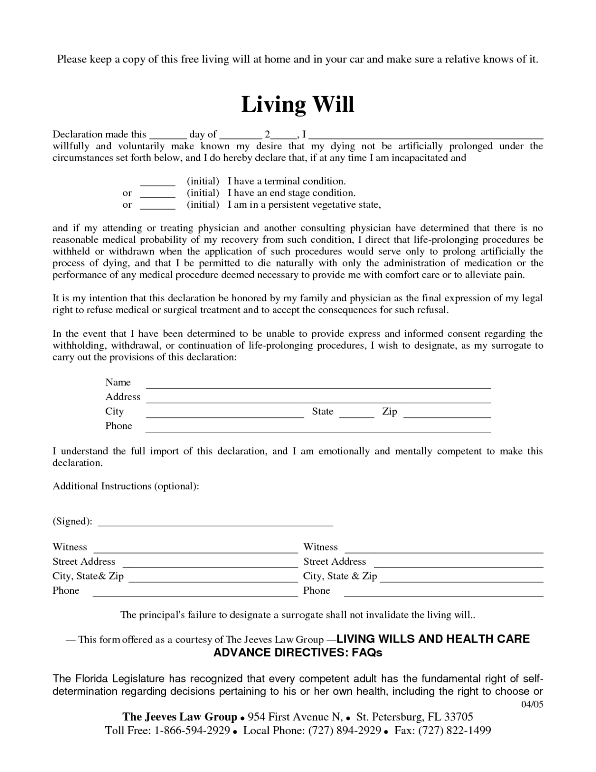 editable free copy of living willrichard_cataman  living will sample  free printable wills  free printable mississippi living will template