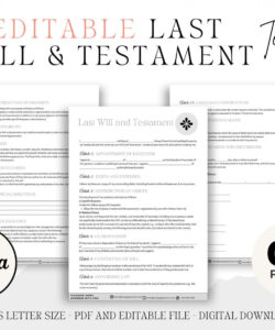 editable last will and testament form template printable last will canva template testament funny last will and testament template​ example