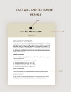 free basic last will and testament template in google docs word  download  template standard last will and testament template excel