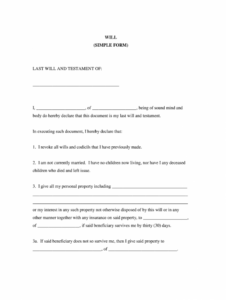 free last will and testament  fill online printable fillable blank ohio last will and testament template word