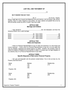 free printable last will and testament blank forms florida  fill online printable fillable blank married couple last will and testament template  doc