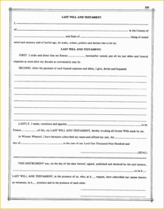 last will and testament free template single no children of free last will and testament template for single person  word