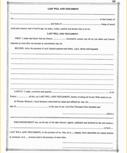 last will and testament free template single no children of free last will and testament template for single person​ word