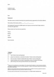 sample explore our sample of rental lease termination notice template  being a landlord lettering wording for leaving property in a will template pdf