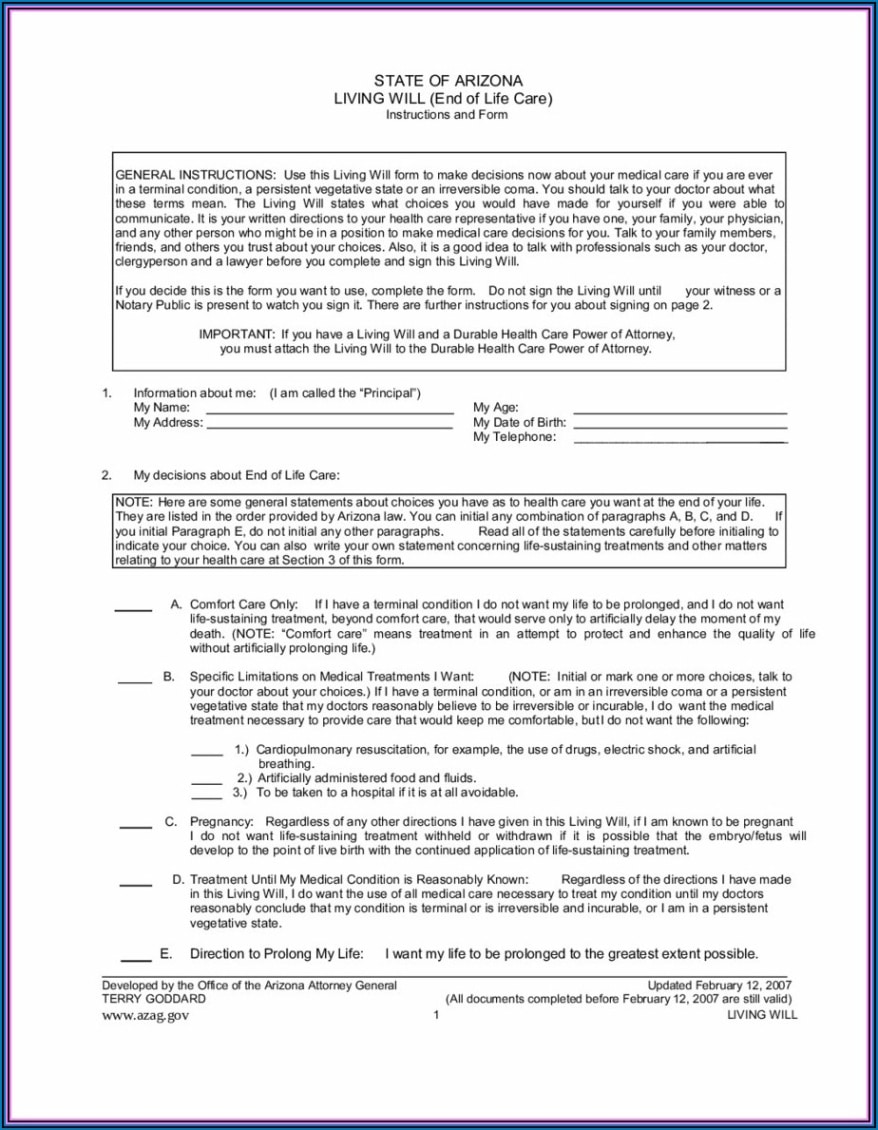 sample free printable living will forms canada  form  resume examples gq96zxp9or canadian living will template example