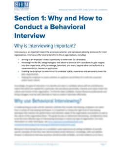 editable solution behavioral interviewing guide for early career candidates behavioral interview guide template sample