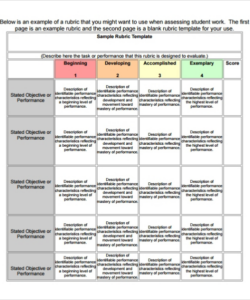 free free 6 rubric templates in pdf with blank rubric template blank certificate template notes teacher interview rubric template example