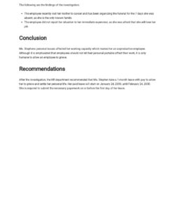 free hr investigation report template internal investigation interview template excel