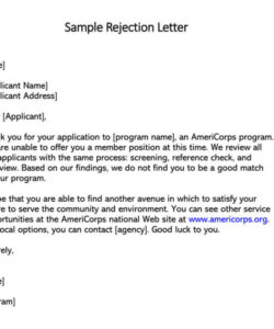 free job candidate rejection letter 36 sample letters  templates rejection letter after interview template doc