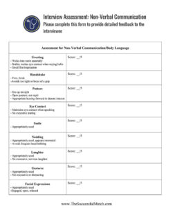 mock interviews and body language for the residency interview mock interview rubric template sample