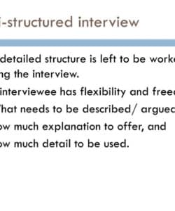 ppt  semistructured interviews potential and challenges powerpoint semi structured diagnostic interview template example